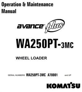 Komatsu WA250PT-3MC Wheel Loader Operation & Maintenance Manual