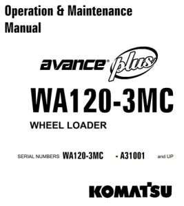 Komatsu WA120-3MC Wheel Loader Operation & Maintenance Manual