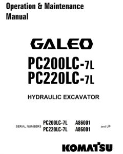 Komatsu PC200LC-7L, PC220LC-7L Hydraulic Excavator