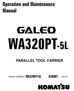 Komatsu WA320PT-5L Parallel Tool Carrier Operation & Maintenance Manual